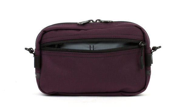 A Side Effect in Aubergine (dark purple) Ballistic with Mountain Grey (grey with light grey grid) 210 Cerylon interior.